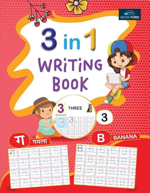 3 In One Writing Book For Kids